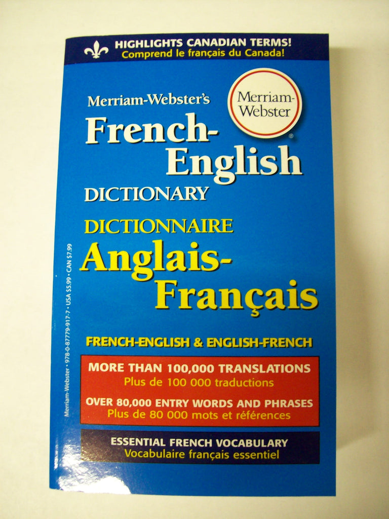 Dictionary, French/English - Miriam Webster