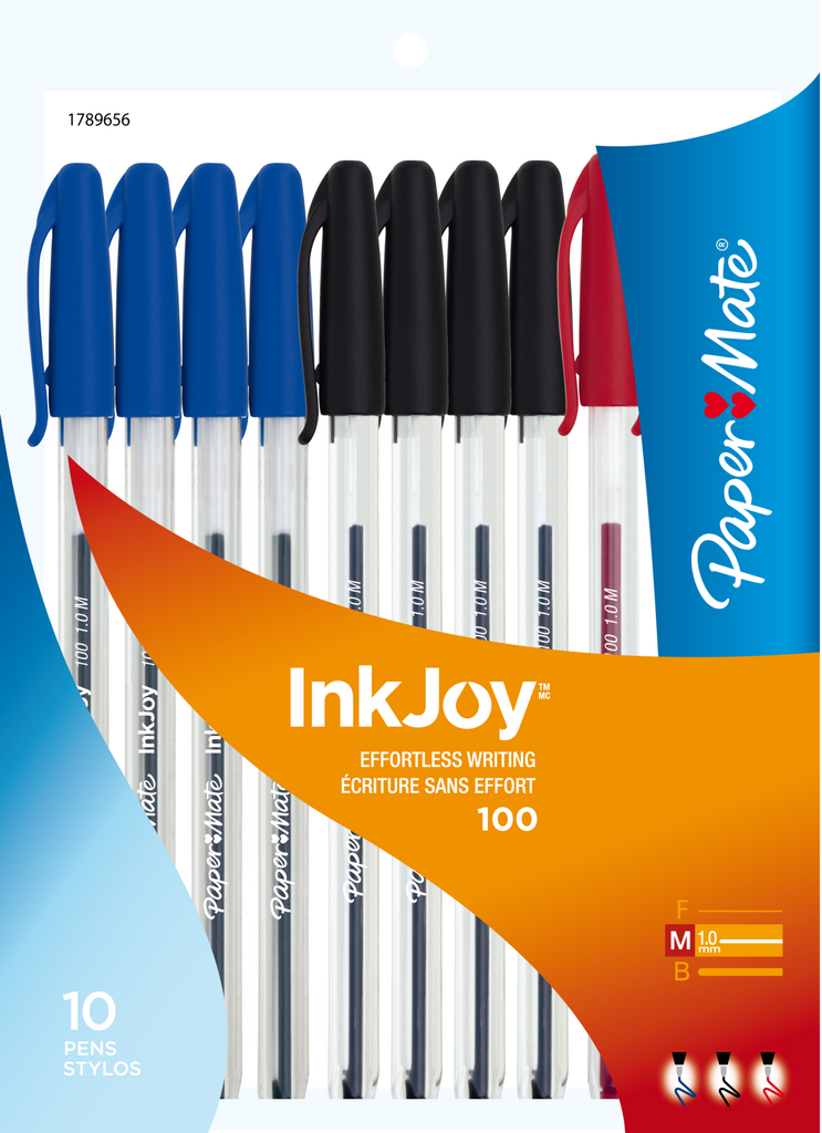 Stick Pens, InkJoy Medium, Blue (5)/Black (3)/Red (2)