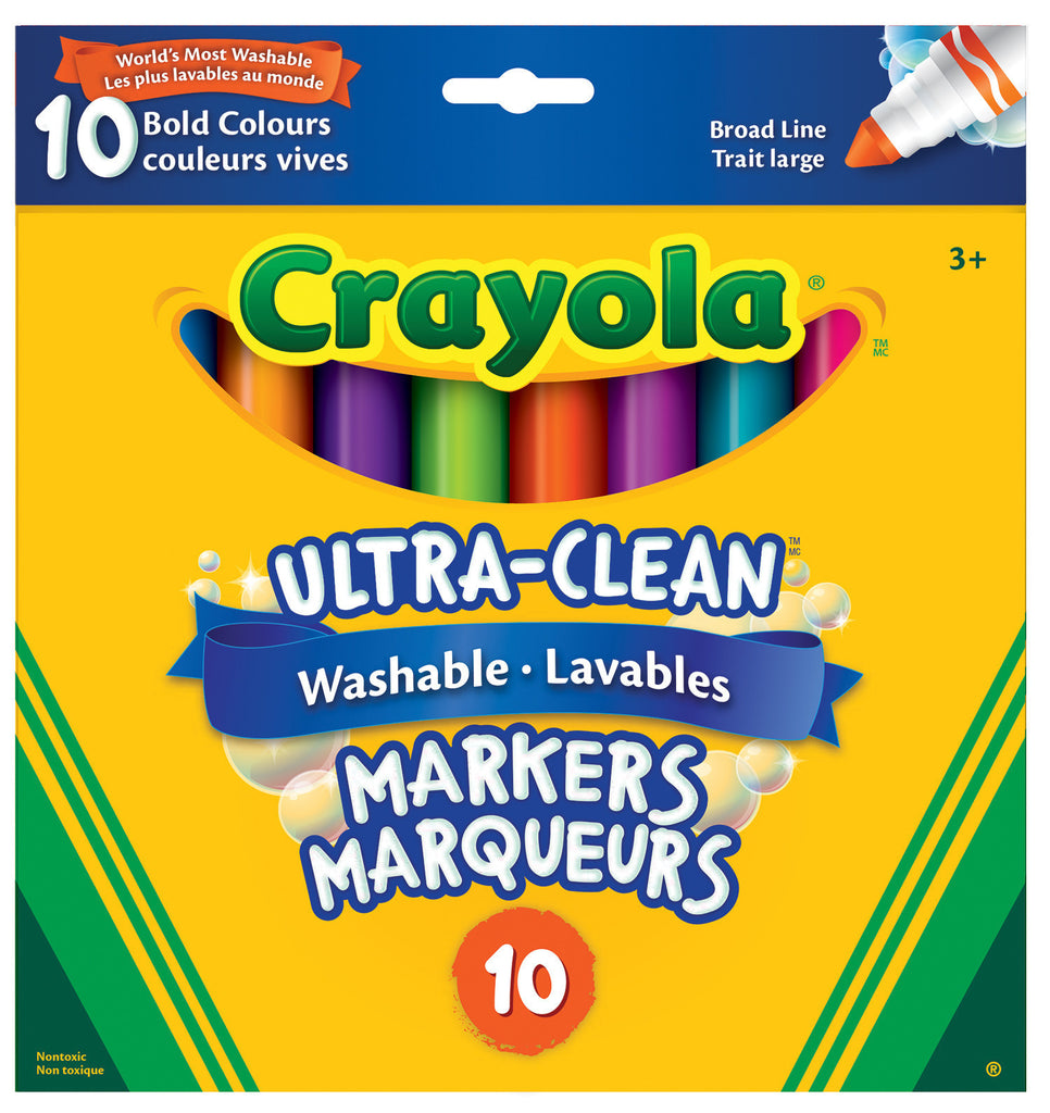Markers, Broad line Washable - Bold (10)