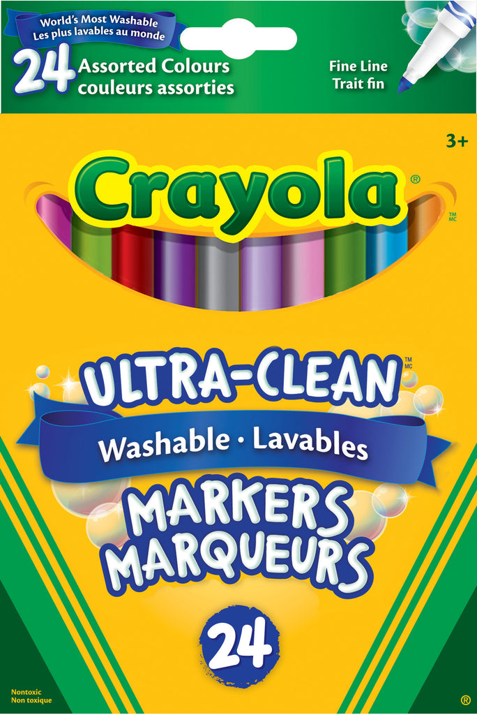 Markers, Fine Tip Washable - Colossal Collection (24)