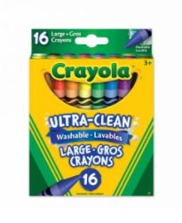 Crayons, Wax - Washable, Large (16)