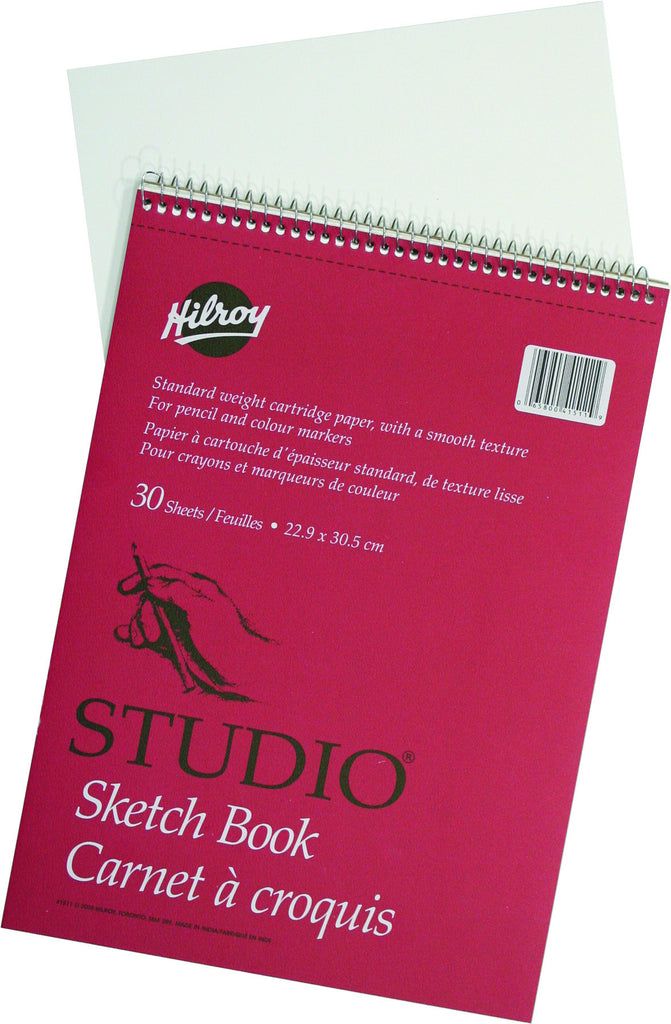 Sketchbook, Coil Bound - 9” x 12” x 60 pgs (30 shts)