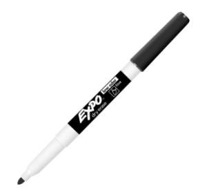 Markers, EXPO, Dry Erase Low Odour, Fine Tip - Black