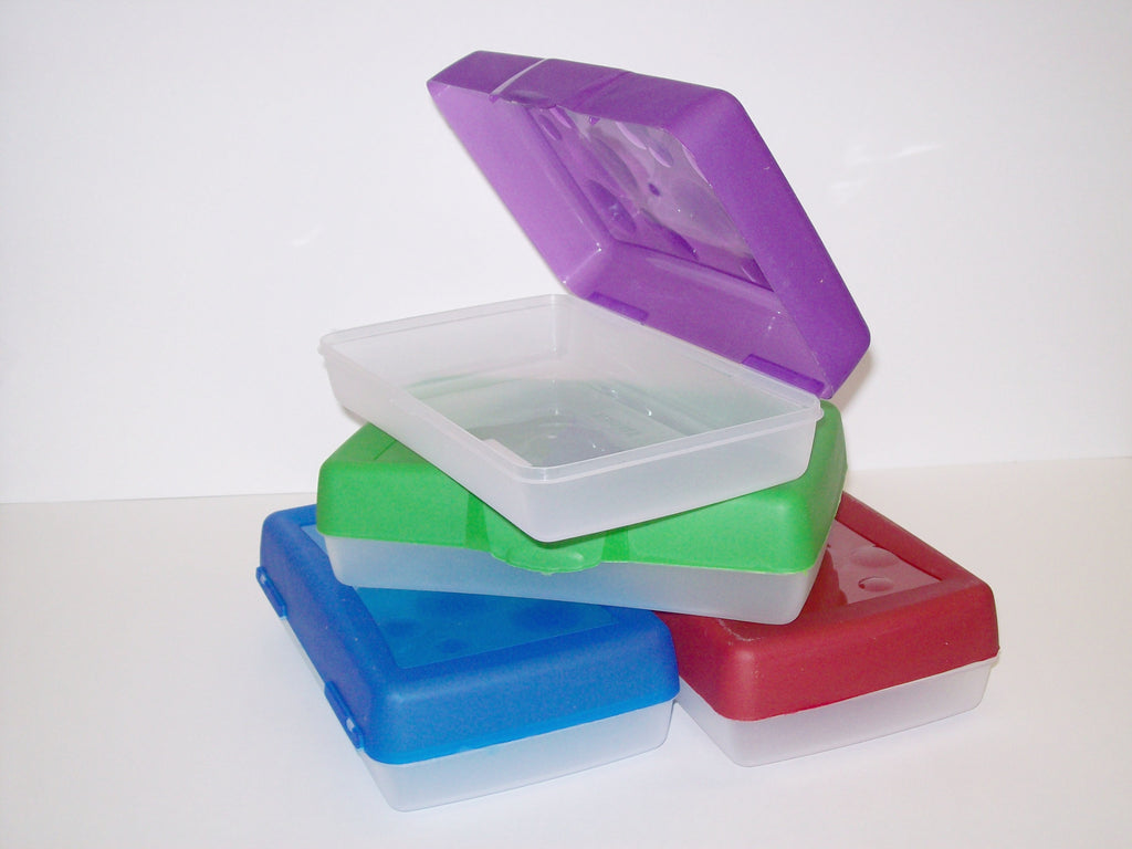 Pencil Box, Plastic, REGULAR, Asstd Colours (21x12.5x6 cm)