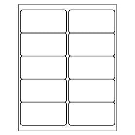 Labels, 10 BLANK labels (4 x 2 in)